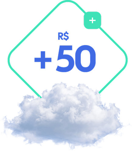 R$ 50 na hora